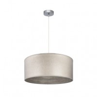 Distribuidor - Lâmpadas Diversas | Colgantes Moderno | COLGANTE TANIA 1XE27 NIQUEL/MADERA GRIS REGX50X50 CM Ref: 188395083